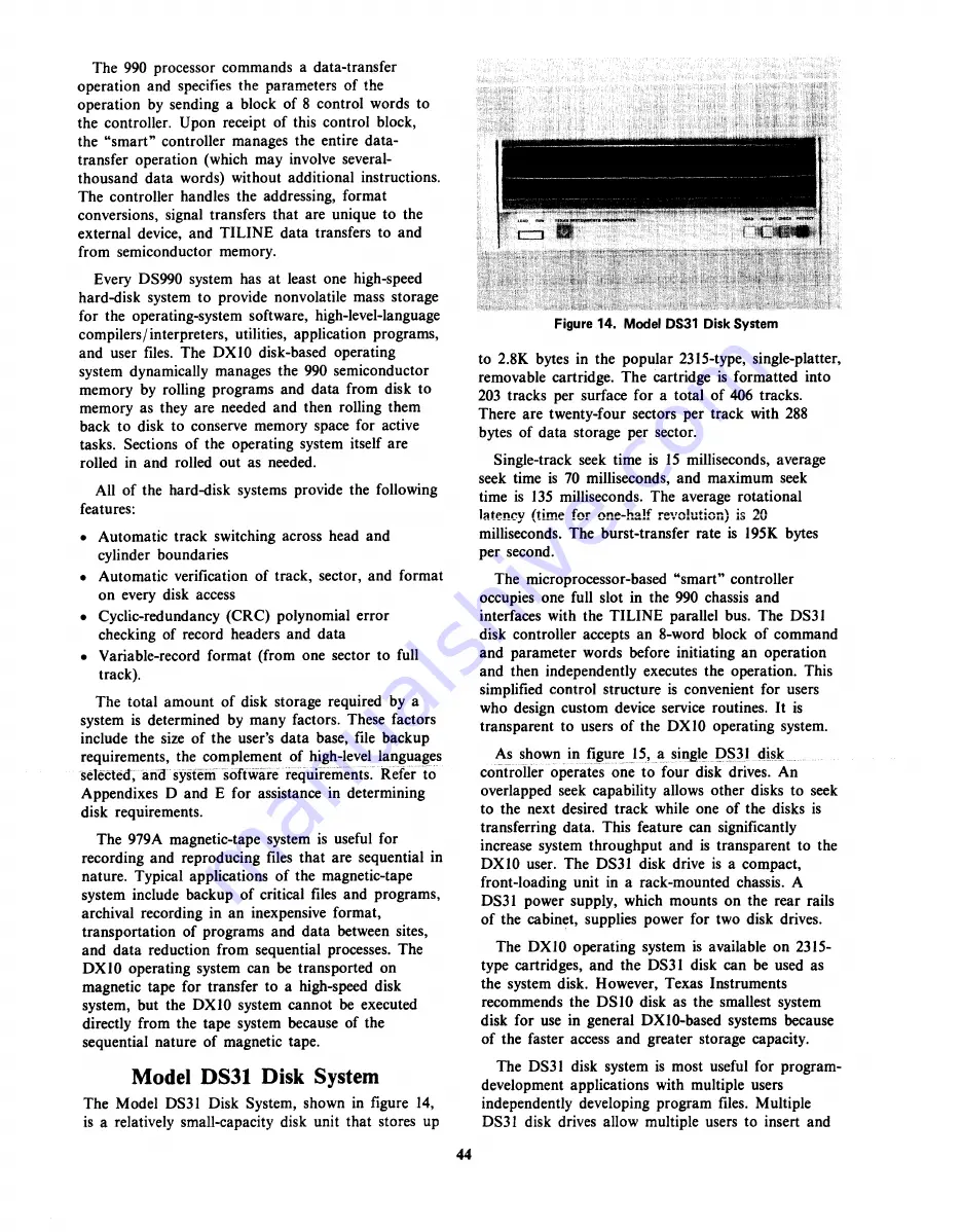 Texas Instruments DS990 General Information Manual Download Page 53