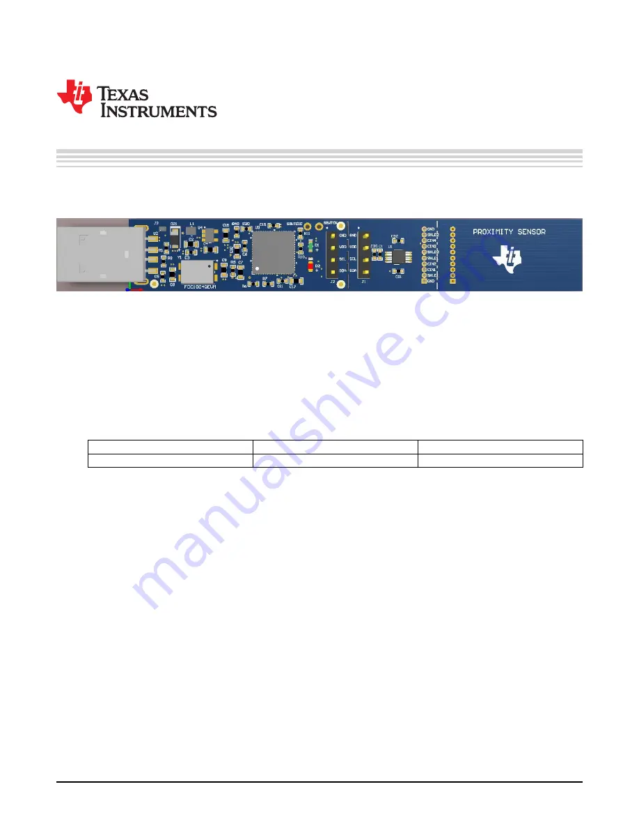 Texas Instruments FDC1004QEVM Скачать руководство пользователя страница 4