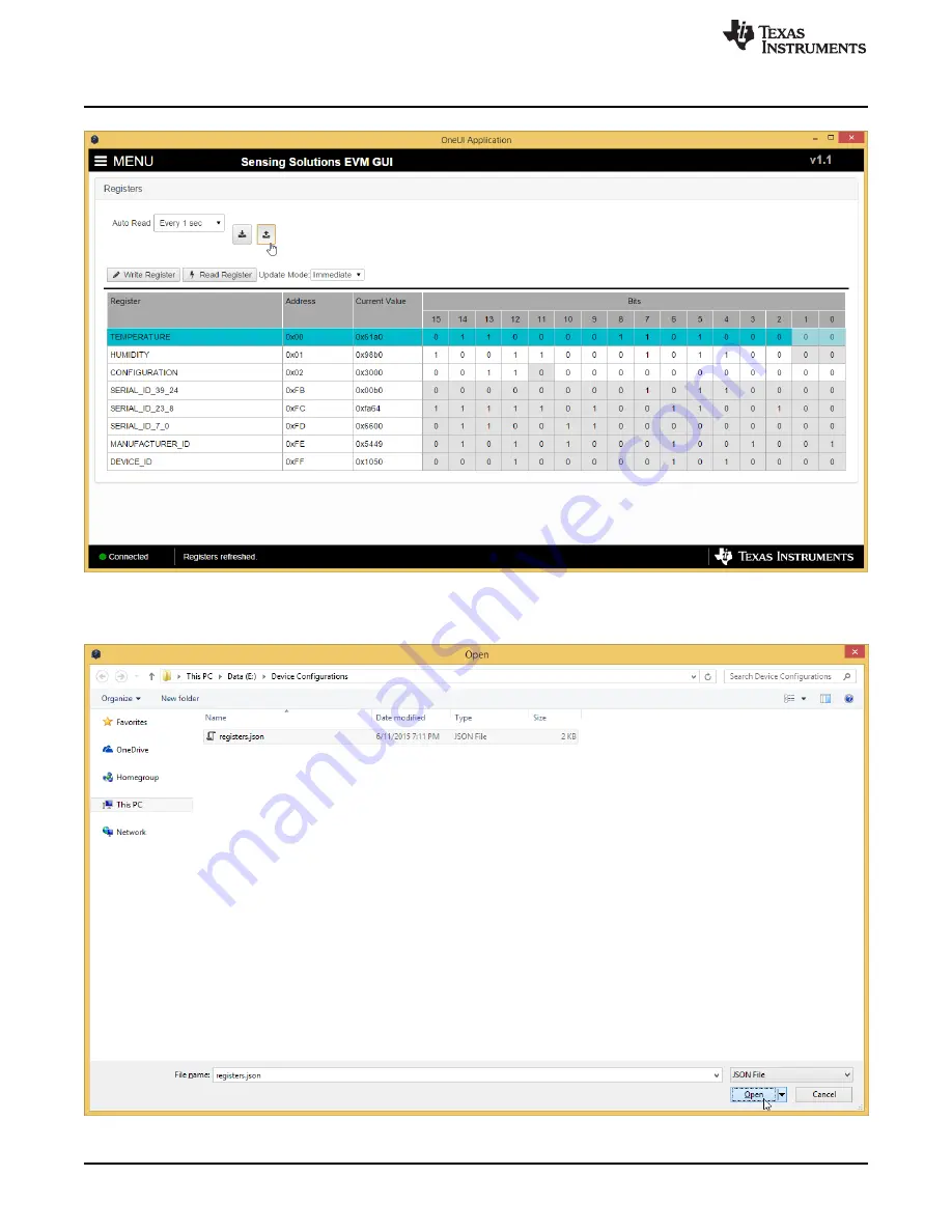 Texas Instruments HDC1050EVM User Manual Download Page 22