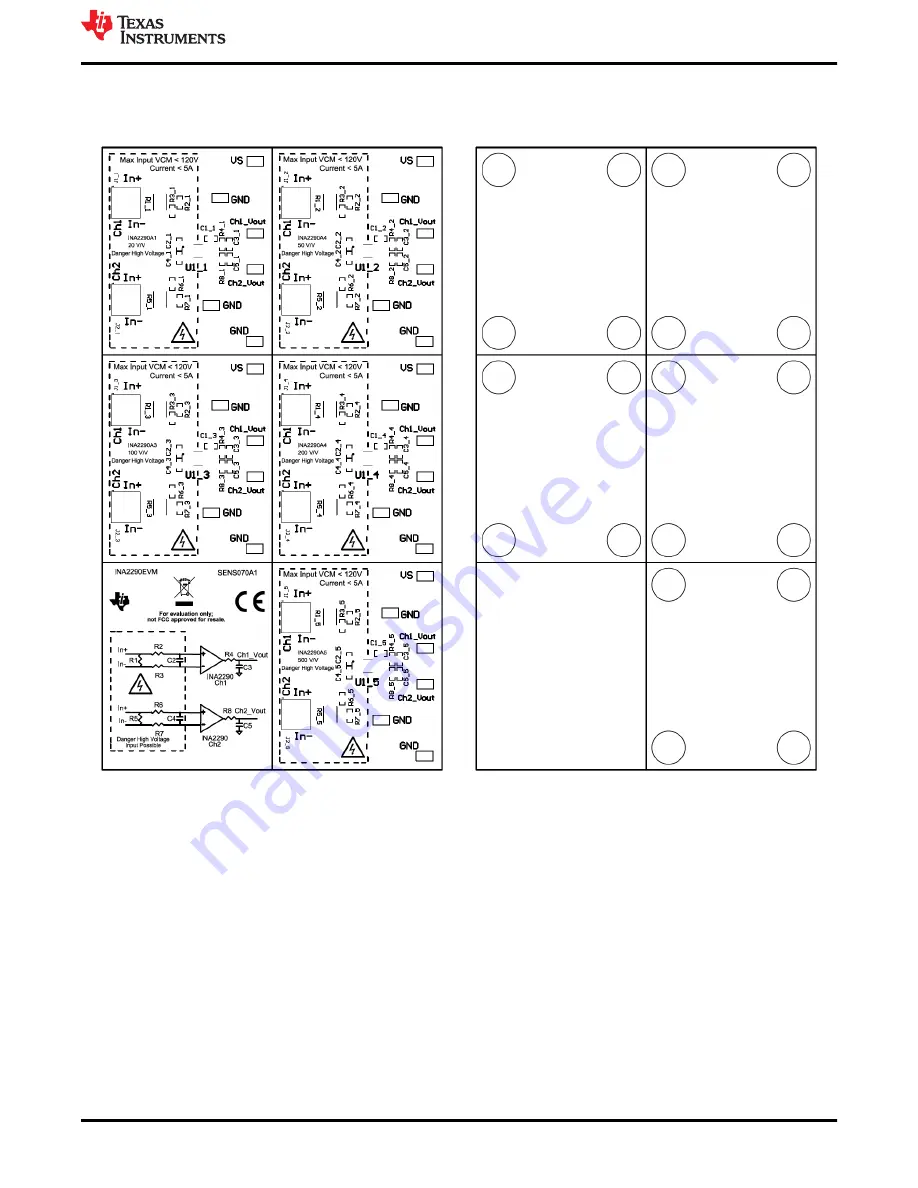 Texas Instruments INA2290EVM User Manual Download Page 11