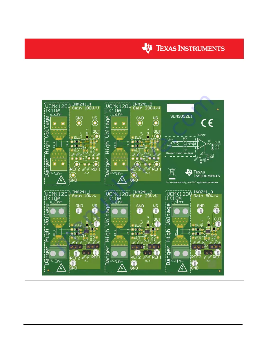 Texas Instruments INA241EVM Скачать руководство пользователя страница 1