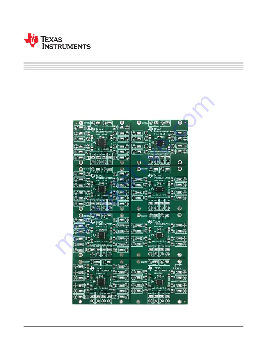 Texas Instruments INA4180 Скачать руководство пользователя страница 1