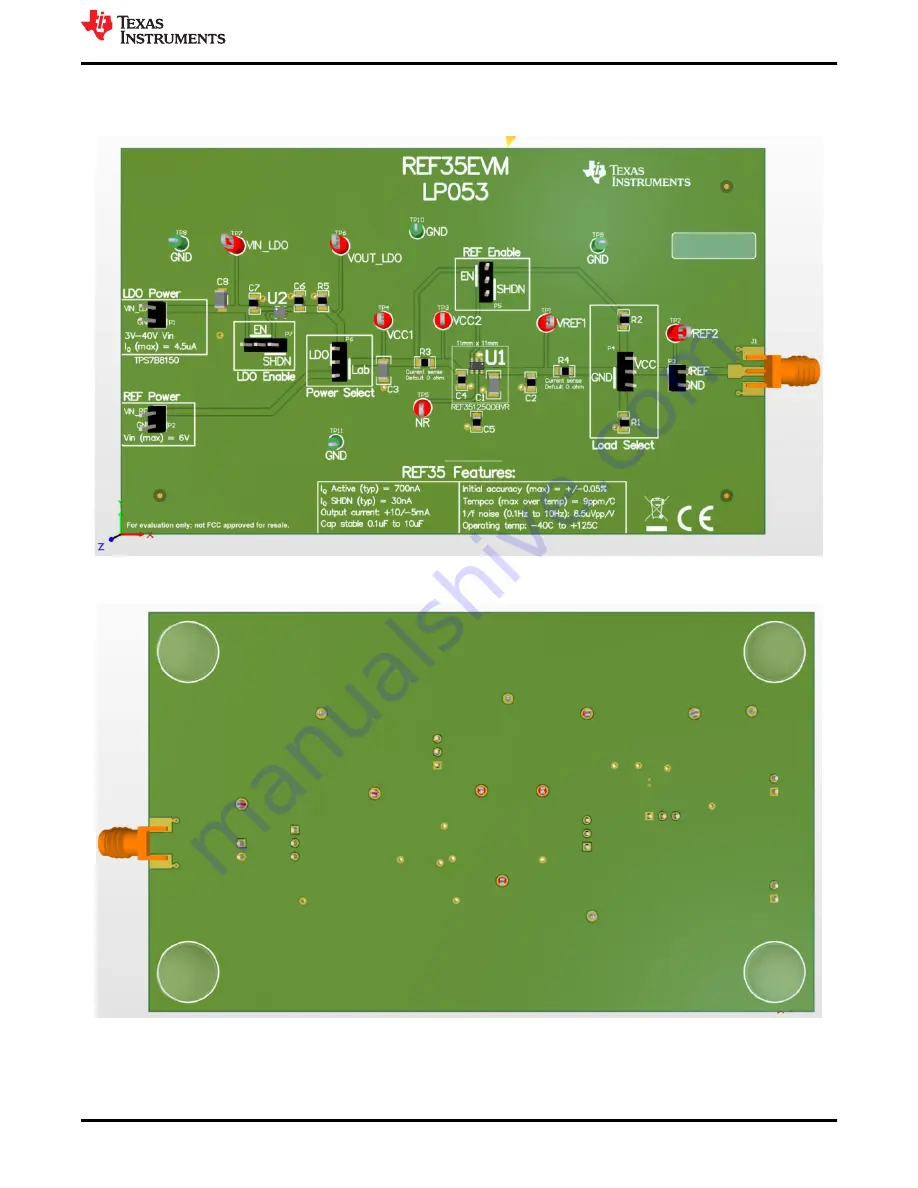 Texas Instruments REF35EVM Скачать руководство пользователя страница 5