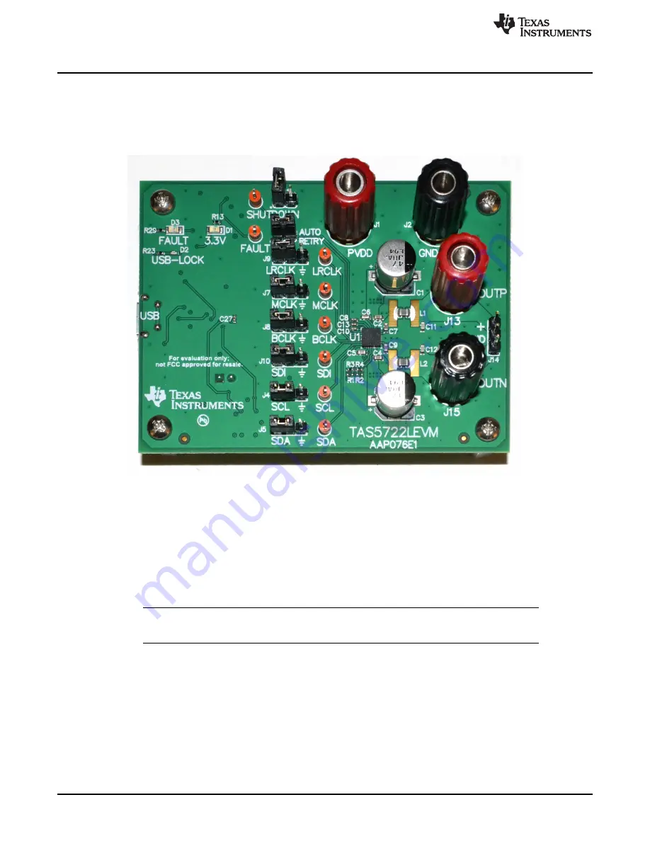 Texas Instruments TAS5722L User Manual Download Page 2