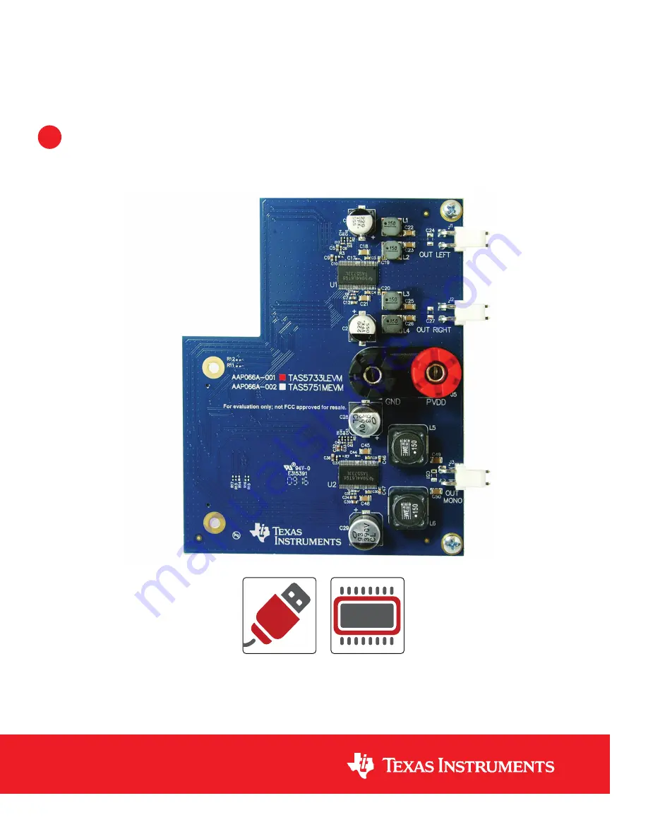 Texas Instruments TAS5733LEVM Quick Start Up Manual Download Page 1