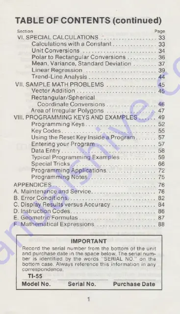 Texas Instruments TI-51-II Скачать руководство пользователя страница 3