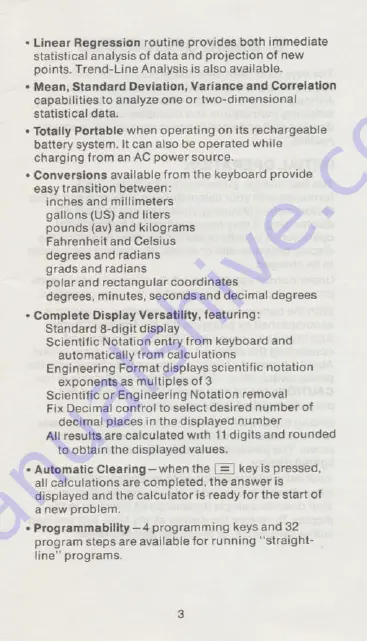 Texas Instruments TI-51-II Owner'S Manual Download Page 5