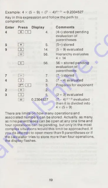 Texas Instruments TI-51-II Owner'S Manual Download Page 21