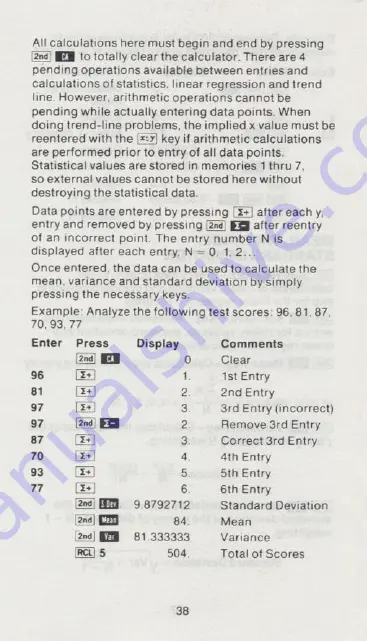 Texas Instruments TI-51-II Owner'S Manual Download Page 40