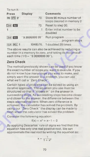 Texas Instruments TI-51-II Owner'S Manual Download Page 72