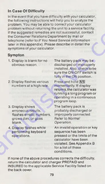 Texas Instruments TI-51-II Скачать руководство пользователя страница 81