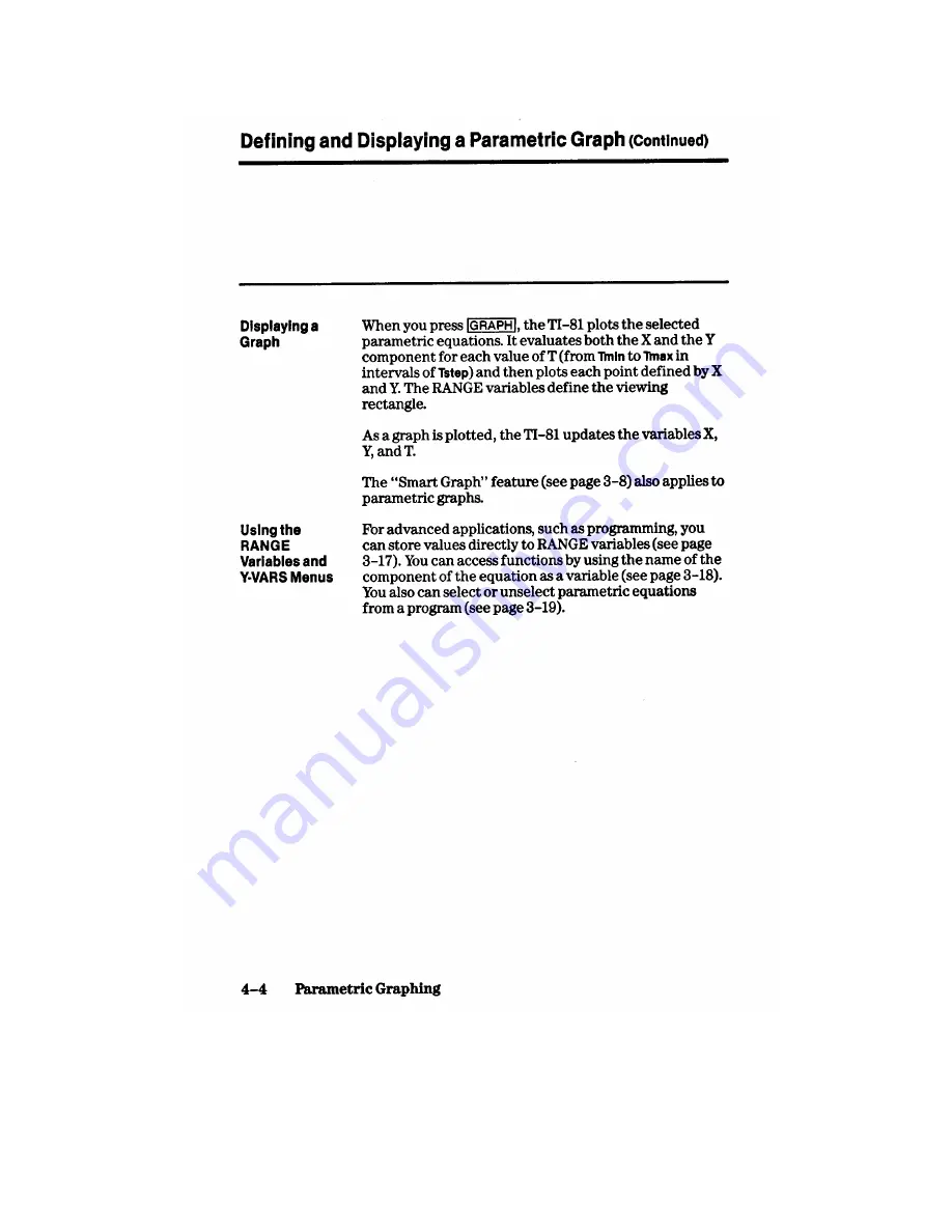 Texas Instruments TI-81 Manual Book Download Page 88