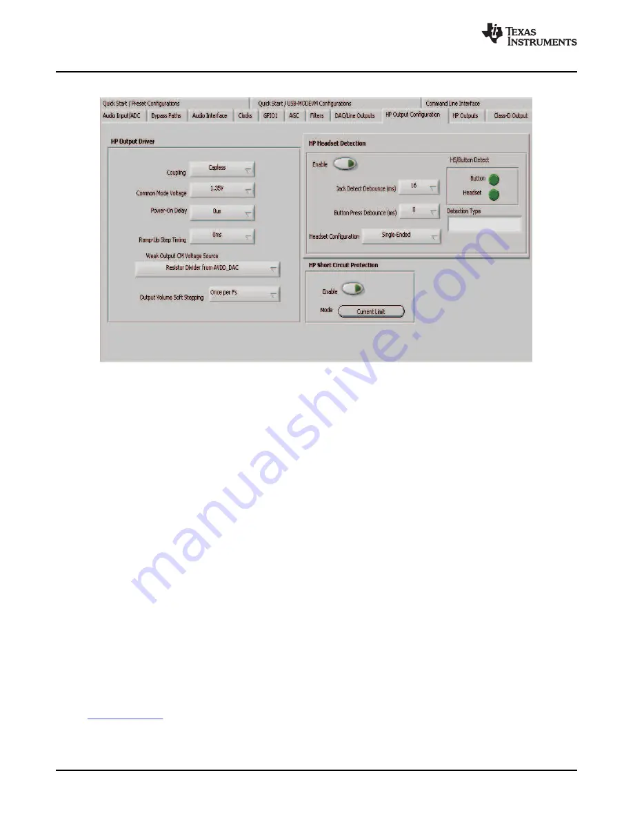 Texas Instruments TLV320AIC3007EVM-K User Manual Download Page 28