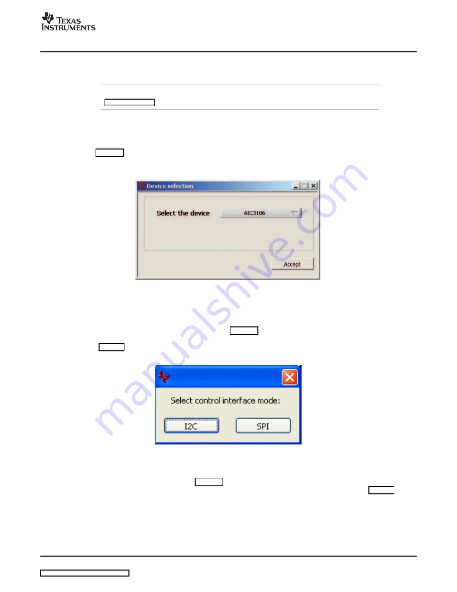 Texas Instruments TLV320AIC3104EVM User Manual Download Page 9