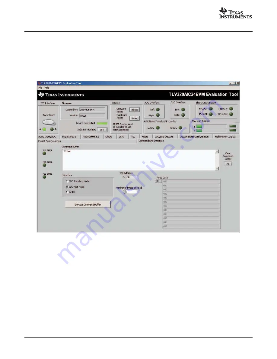 Texas Instruments TLV320AIC34EVM-K User Manual Download Page 34