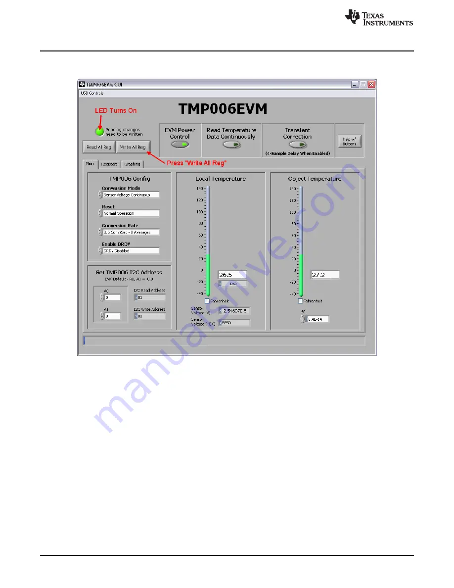 Texas Instruments TMP006EVM Скачать руководство пользователя страница 14