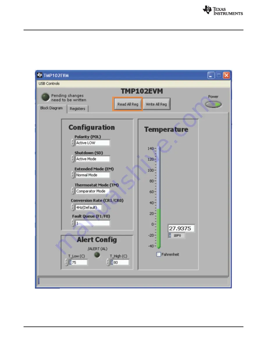 Texas Instruments TMP102EVM Скачать руководство пользователя страница 12