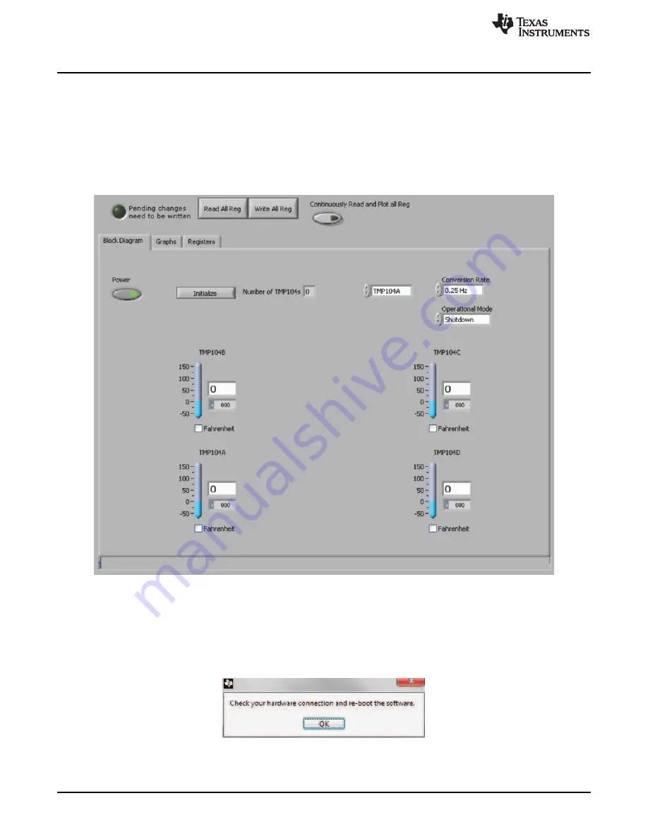 Texas Instruments TMP104EVM Скачать руководство пользователя страница 10