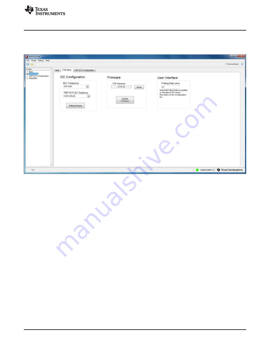 Texas Instruments TMP1075EVM User Manual Download Page 21