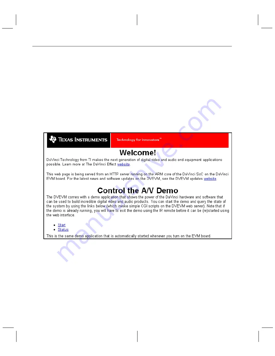 Texas Instruments TMS320DM6467 DVEVM Getting Started Manual Download Page 32