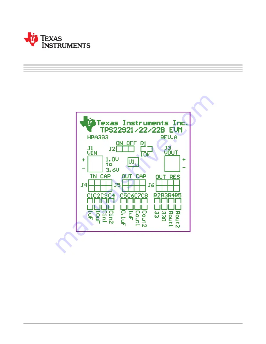 Texas Instruments TPS22921 User Manual Download Page 9