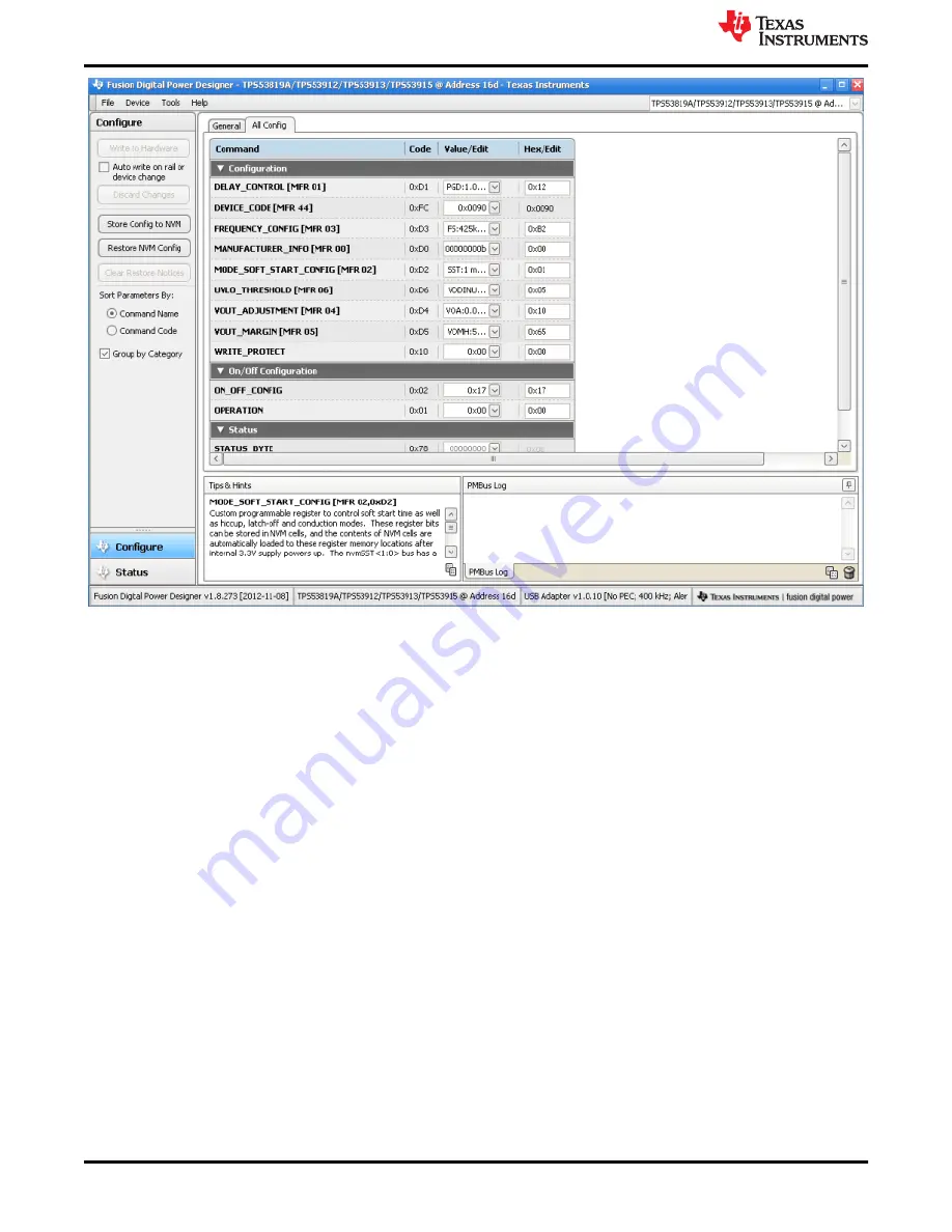 Texas Instruments TPS53819A User Manual Download Page 10