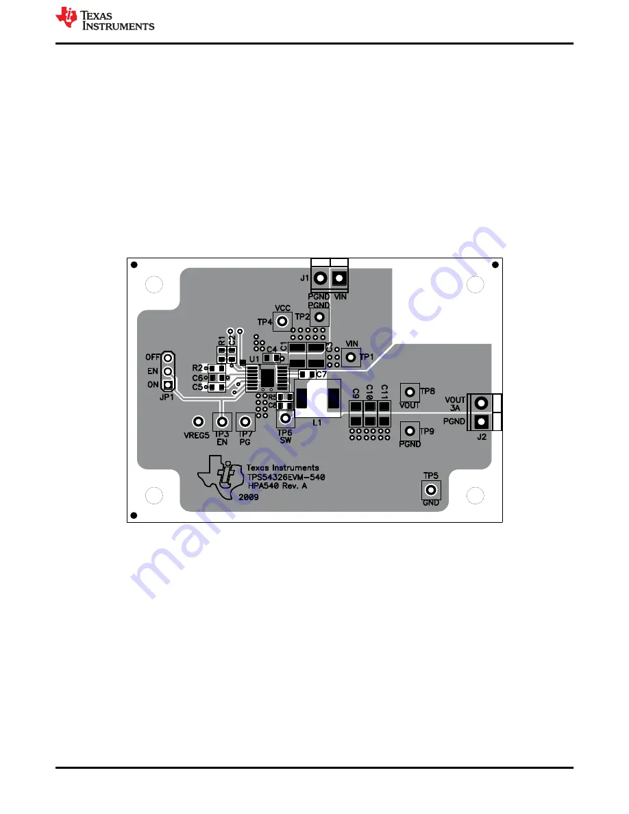 Texas Instruments TPS54326EVM-540 Скачать руководство пользователя страница 9