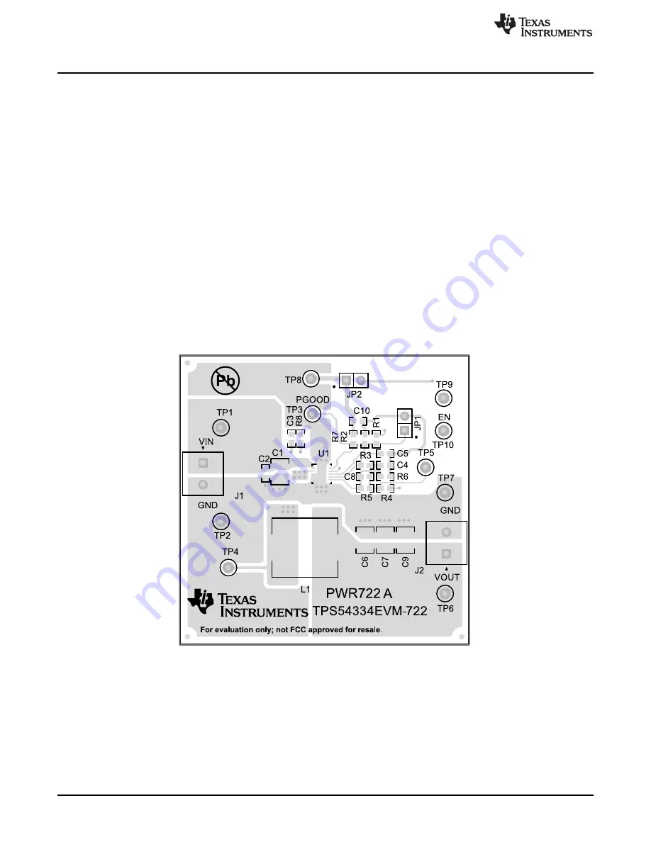 Texas Instruments TPS54334EVM-722 User Manual Download Page 12