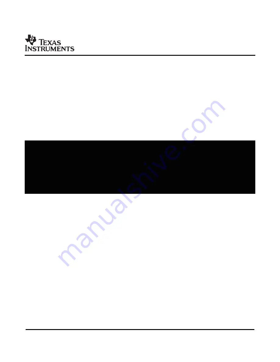 Texas Instruments UCC2891 User Manual Download Page 1