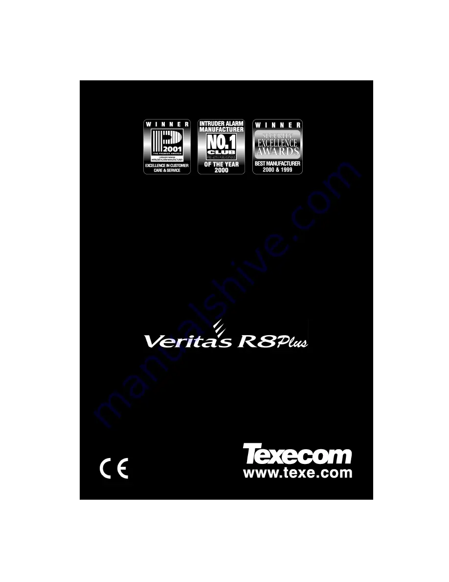 Texecom Veritas R8Plus Master User Manual Download Page 1