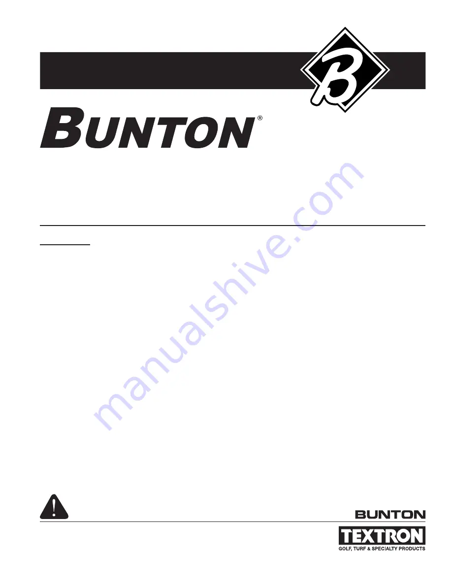 Textron 642225 Setup, Parts & Maintenance Manual Download Page 1