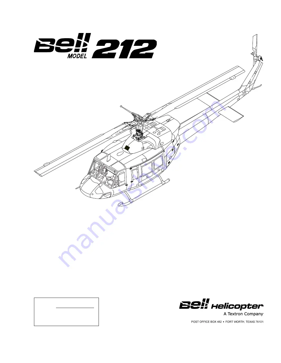 Textron Bell 212 Скачать руководство пользователя страница 1