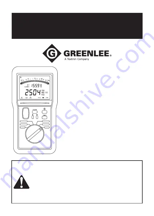 Textron Greenlee 5878 Скачать руководство пользователя страница 2