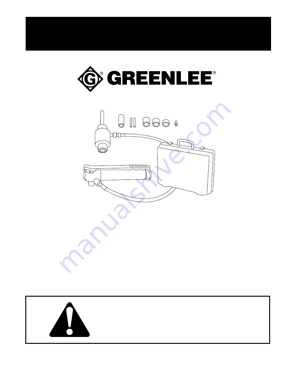 Textron GREENLEE 7646 Quick Start Manual Download Page 2