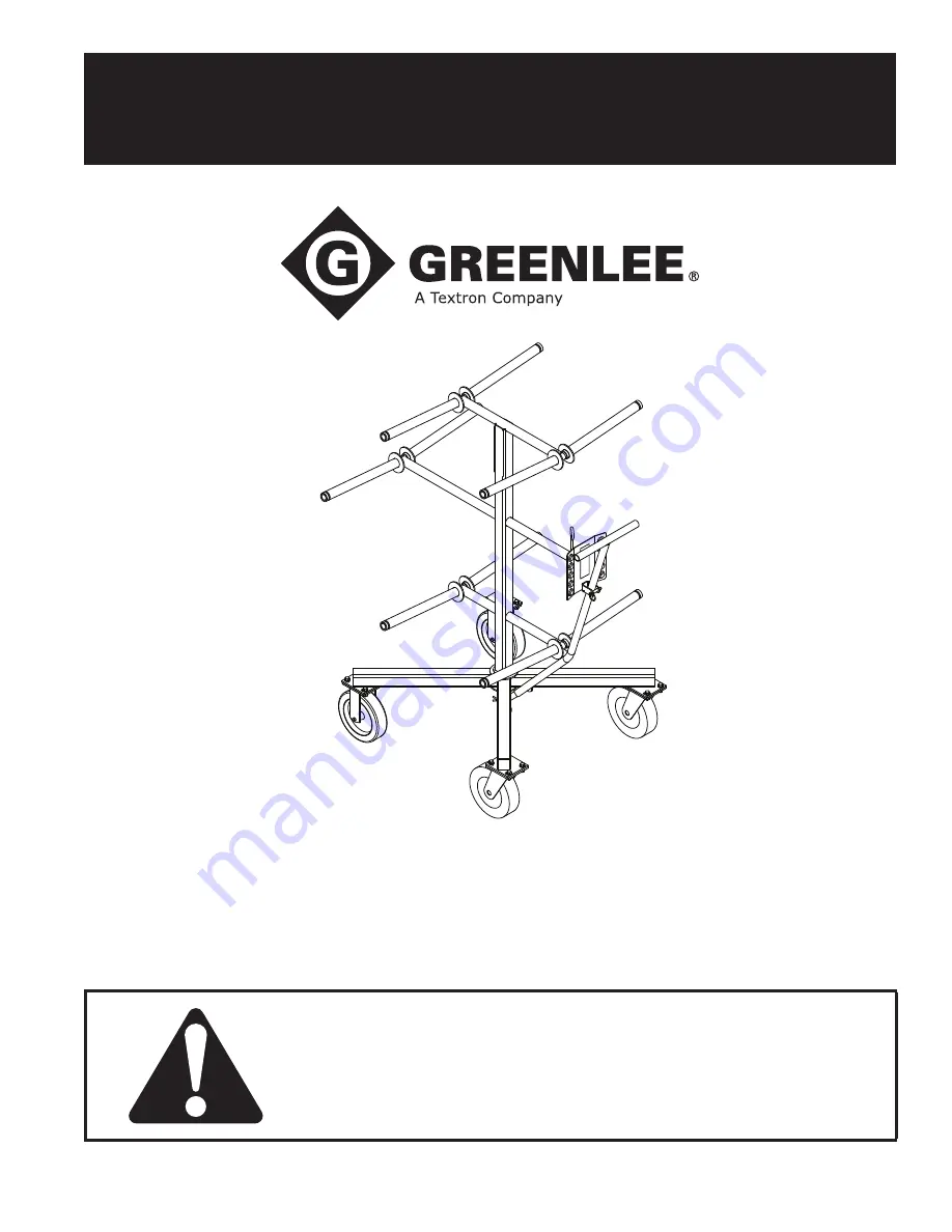 Textron Greenlee 910 Instruction Manual Download Page 1