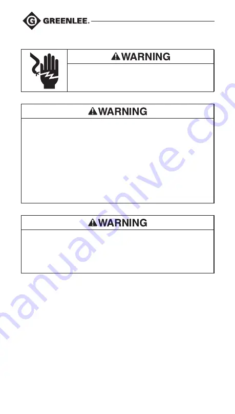 Textron Greenlee CMT-90 Instruction Manual Download Page 4