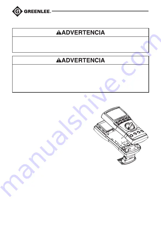 Textron Greenlee DM-810A Instruction Manual Download Page 54