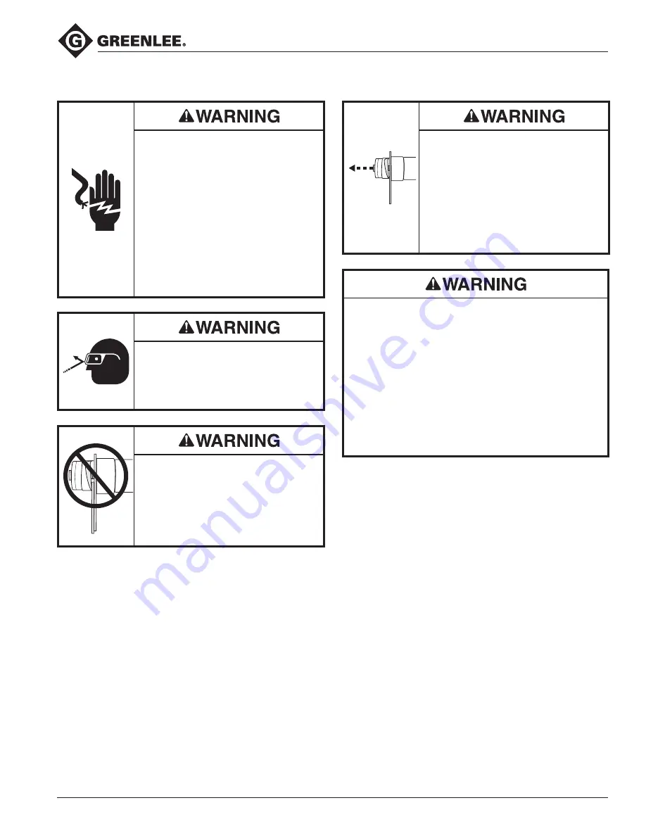 Textron Greenlee Gator E12CCXLT Operation Manual Download Page 11