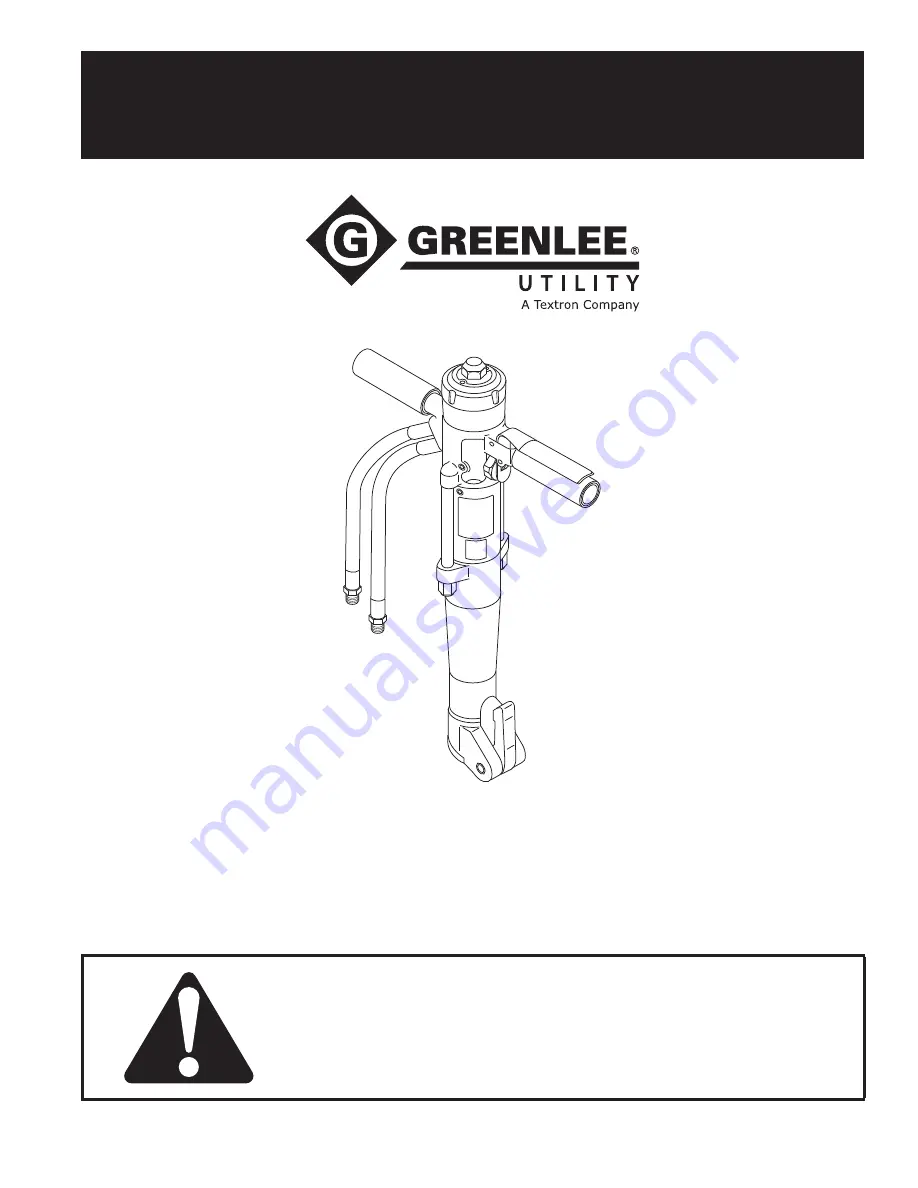 Textron Greenlee HPB35 Manual Download Page 1