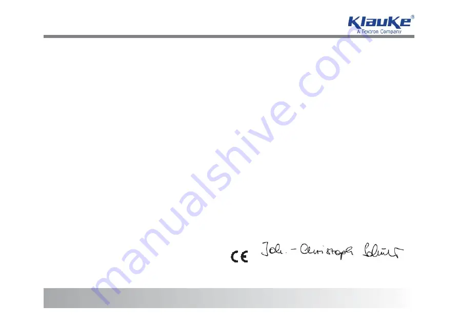 Textron Klauke EBS8CL Manual Download Page 9