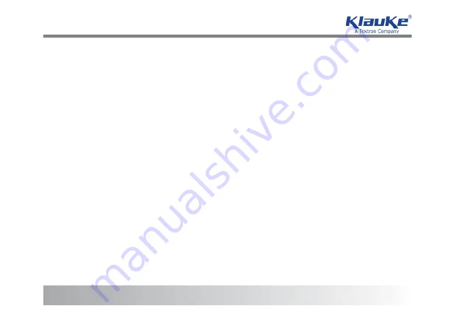 Textron Klauke EKM 60/22CL Instructions Manual Download Page 14