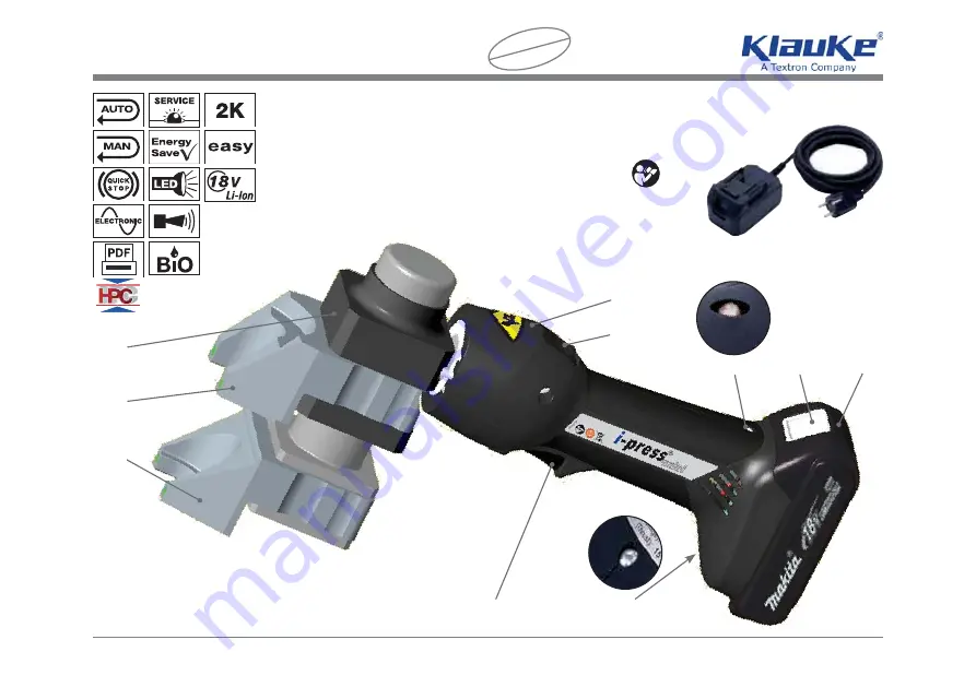 Textron Klauke i-press axial MAPAX4L Instruction Manual Download Page 2