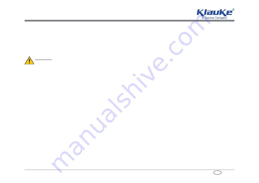 Textron Klauke Mini MAP 1 Instruction Manual Download Page 41