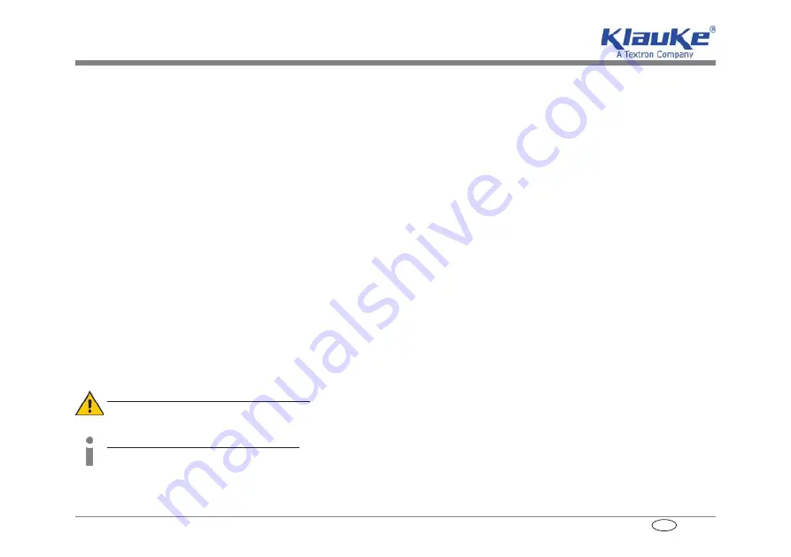 Textron Klauke Mini MAP 1 Instruction Manual Download Page 44