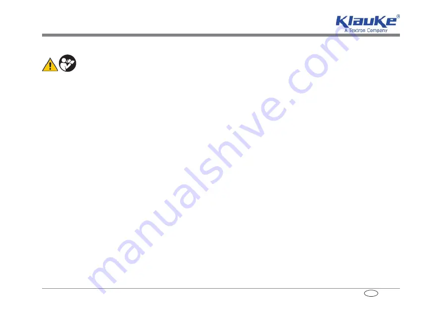 Textron Klauke Mini MAP 1 Instruction Manual Download Page 67