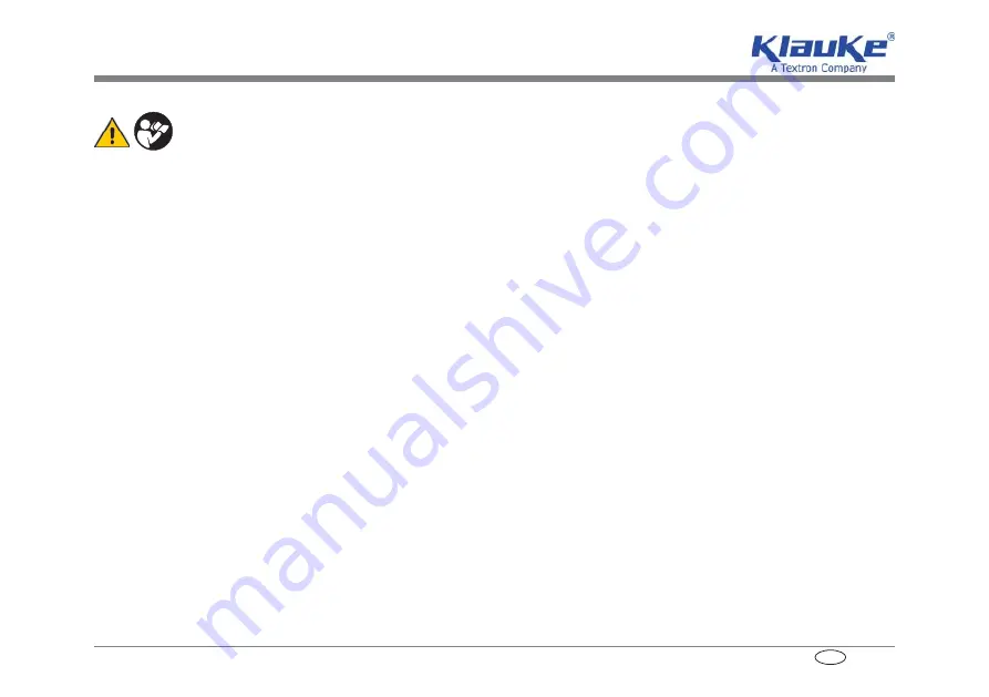 Textron Klauke Mini MAP 1 Instruction Manual Download Page 100