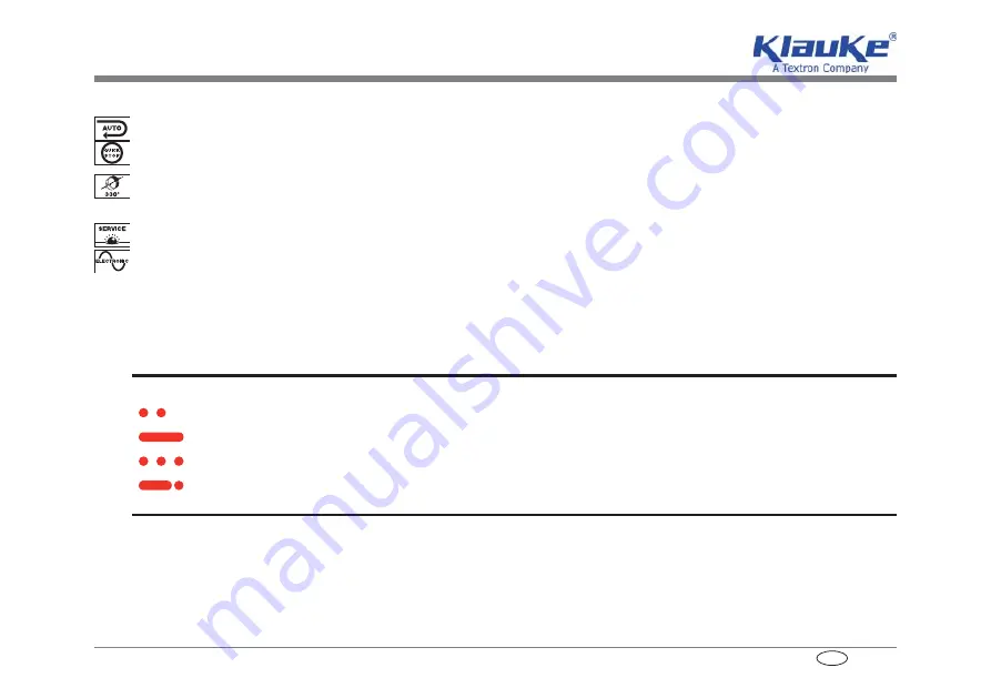 Textron Klauke Mini MAP 1 Instruction Manual Download Page 135