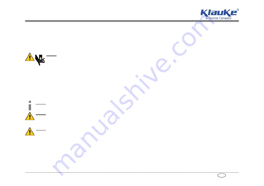 Textron Klauke Mini MAP 1 Instruction Manual Download Page 137