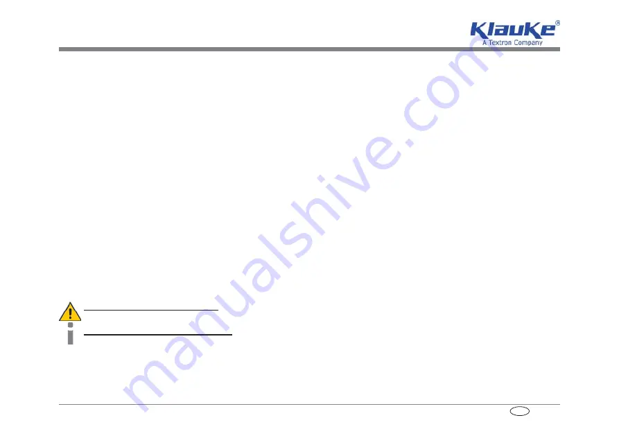 Textron Klauke Mini MAP 1 Instruction Manual Download Page 143