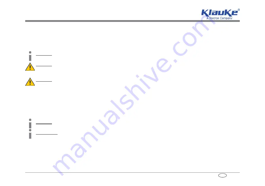 Textron Klauke Mini MAP 1 Instruction Manual Download Page 159